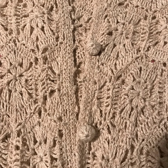 Valerie Stevens- pure linen natural color boho weave sweater Small - Picture 4 of 13